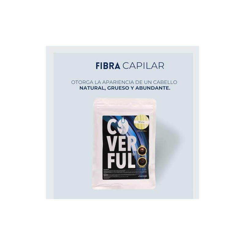 Fibra Capilar Coverful Premium 100 Gramos Para Cubrir Calvicie, Canas