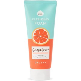 ORJENA Smile Day Cleansing Foam Grapefruit 180ml – Espuma Facial Iluminadora con Extracto de Toronja para Limpieza Suave y Piel Radiante
