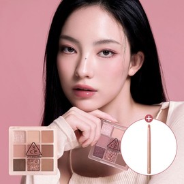 3CE Multi Eye Color Palette Multi -I Color Palette Gift Glow Eye Point Brush: Pink / 3CE MULTI EYE COLOR PALETTE 멀티 아이 컬러 팔레트 증정글로우 아이 포인트 브러쉬:PINK