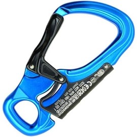 Kong Tango Carabiner Hook with Large Opening, Turquoise/Black