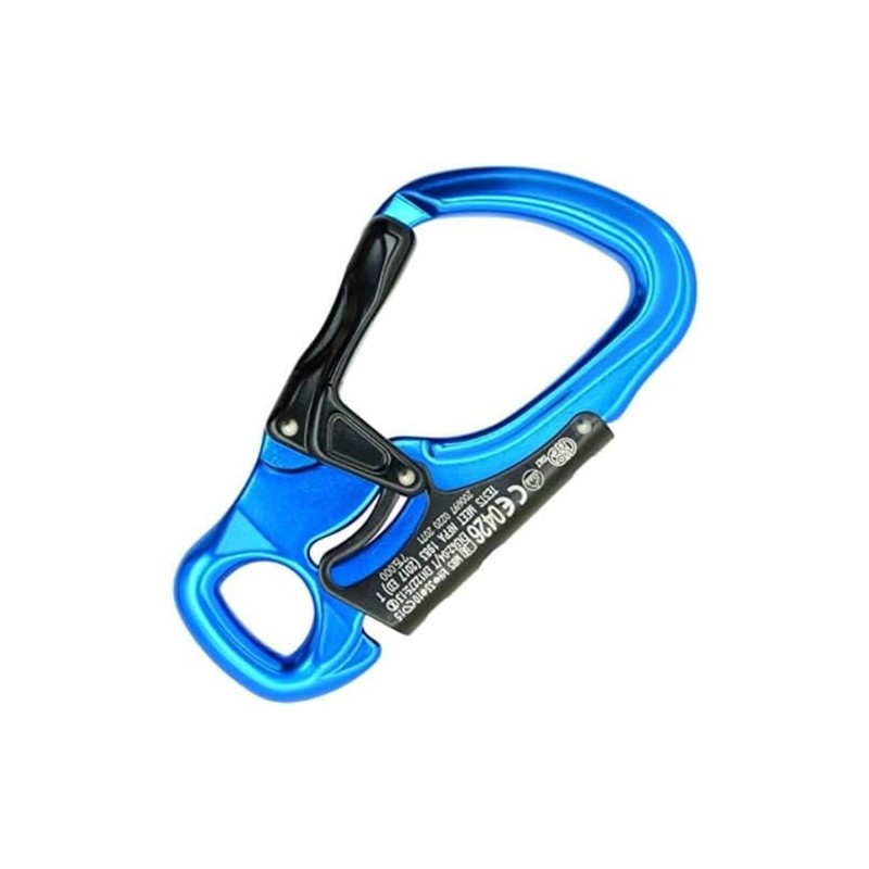 Kong Tango Carabiner Hook with Large Opening, Turquoise/Black