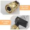 Ball Valve 1/4 Inch, Metal Compressed Air Accessories, 1/4 Stopcock,