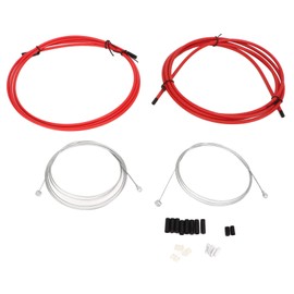 QANYEGN Bike Brake Cable, Bike Brake and Shift Cable Housing Kit, Professional Bicycle Brake Line for Mountain and Road Bikes(red)