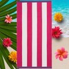fonefunshop Großes Strandtuch, Cabana-Handtuch, übergroß, gestreift, 91 x 172 cm,
