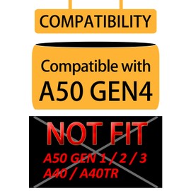 CCRE Earpads Replacement for Astro A50 GEN4 Headset - Astro A50 Mod Kit - A50 Accessories/Cooling Gel/Ear Cushion/Ear Cups (Black)