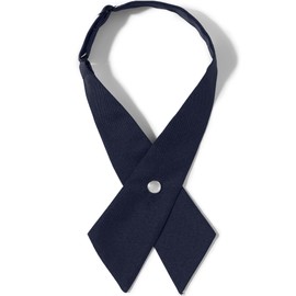 Lands' End Uniform Girls Cross Tie Classic Navy One Size