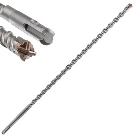Wensilon Extension Concrete Drill Bit Lengthening 1pcs 5/8" X 39" Cross-Type Double Thread Carbide Material Suitable For Concrete, Brick, Cement Walls, Stone, extra long Hammer Drill Bits For Concrete