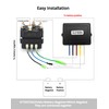 QWORK Wireless Remote Control Winch Kit - 12V, 250A, Steel,