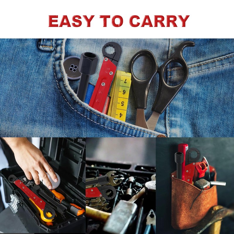 JFJJ Plumbing Tools,Angle Stop-On Wrench kit,High-Precision Angle-on Wrench for Efficient