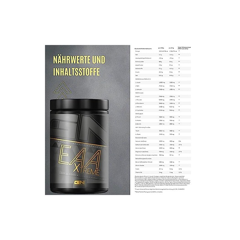 GN Laboratories EAA Xtreme (Ice Tea Mango) - 500g EAAs