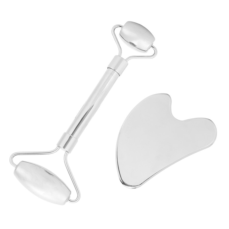Stainless Steel Facial Roller Gua Sha Tool Face Skin Roller
