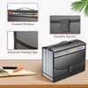 25 Pockets Expanding File Organiser,Visible Window