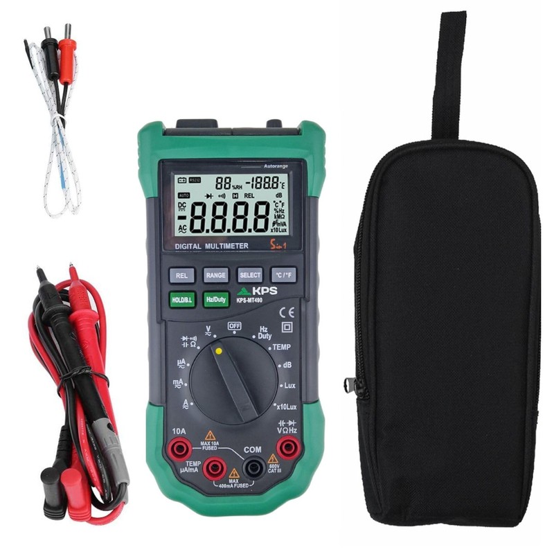 KPS -MT490 Digital Multimeter with Temperature, Relative Humidity, Sound Level