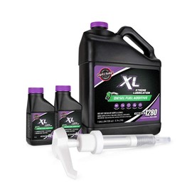 Opti-Lube XL Xtreme Lubricant Diesel Fuel Additive: 1 Gallon with Accessories (HDPE Plastic Hand Pump and 2 Empty 4oz Bottles) Treats up to 1,280 Gallons