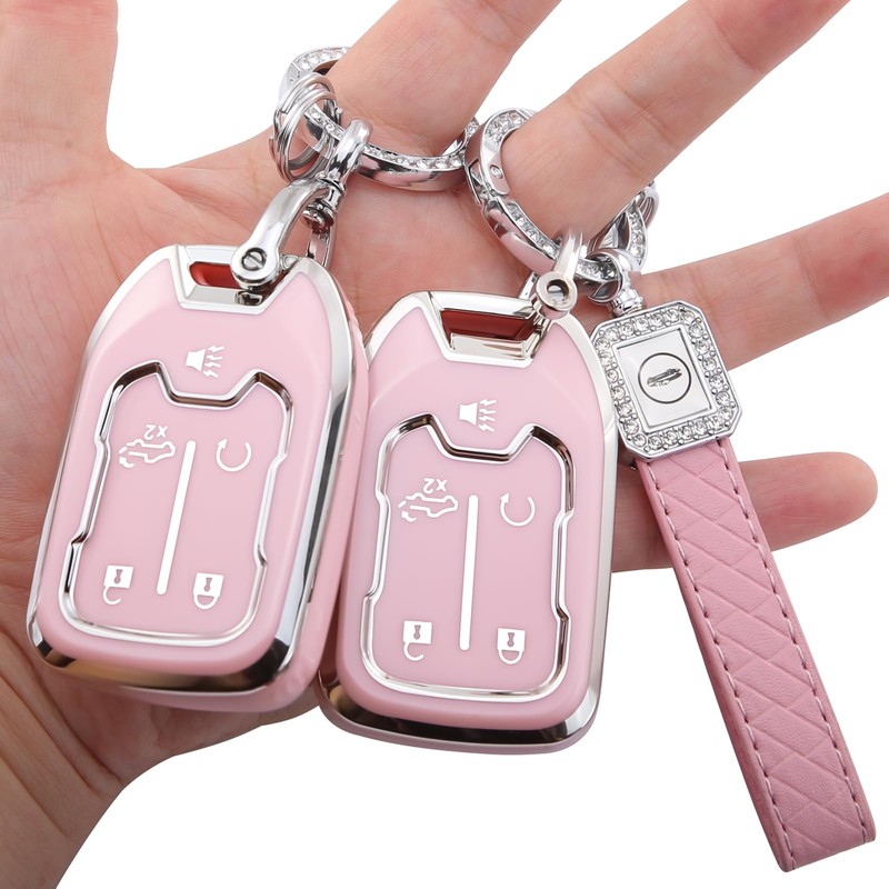2-Pack for GMC Key Fob Cover, 5-Button, for 2019-2023 GMC