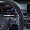 Carodi High Quality Suede Steering Wheel Cover Black Red Luxury