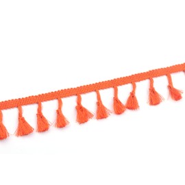 YYCRAFT 10 Yards Tassel Fringe Trim Ribbon for Curtain Clothes Sewing Craft(Orange)