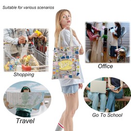 TSOTMO TV Show Merch Stars Hollow Tote Bag for TV Fans Lukes Diner Gift Lorelai and Rory Gift (HOLLOW Tote)