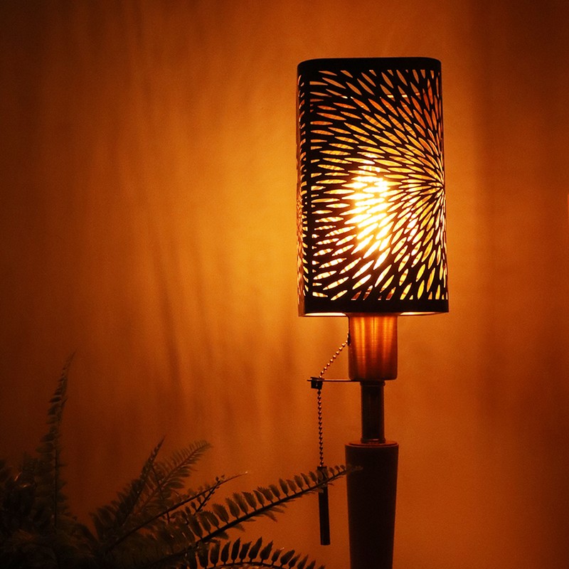 Lamp Shade Wrought Iron Hollow Design Modern Style Detachable Table