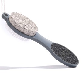 CAREHOOD - Eliminador de callos para pies, multiusos, herramientas de pedicura 4 en 1 pies con depurador de pies, piedra pómez, escofina de pies y papel de arena para el cuidado de pies en el hogar