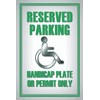 Ontrada Holzschild 20x30cm Parking handicap plate or Holz Schild