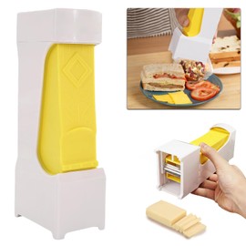 Charunee Butter Cutter,One Click Butter Cutter Slicer,Efficient Butter Dispenser Stick with Stainless Steel Blade,Butter slicer cutter that can store butter,for Bread, Cakes, Cookies Easy to Operate