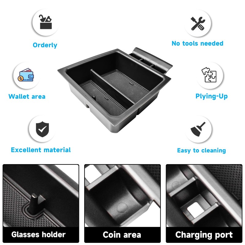 EDBETOS Center Console Organizer Compatible with 2023 2024 Chevy Colorado/GMC