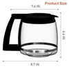14-Cup Glass Carafe Replacement for Cuisinart Coffee Maker Models DCC-2200RC