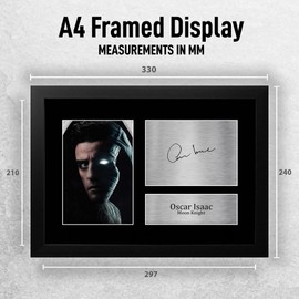 HWC Trading FR A4 Oscar Isaac Moon Knight Gifts Printed Signed Autograph Picture for TV Show Fans - A4 Framed
