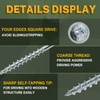 LIONMAX Pocket Screws #8 x 1 Inch, Wood Screws Coarse