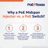 PoE Texas GPOE-8B - 8 Port PoE Injector - Gigabit