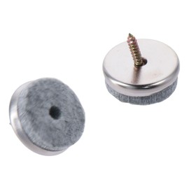 SSHHUI 20Pcs Screw on Furniture Pads Household Sliders for Wooden Chair Legs Floor Protectors of Hardwood and Laminate Flooring