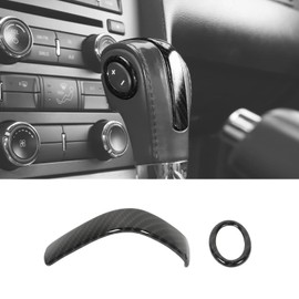 RT-TCZ Carbon Fiber Gear Shift Knob Cover Trim Interior Accessories for Ford Mustang 2010 2011 2012 2013 2014