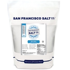 Pacific Ocean Gourmet Sea Salt - 5 lbs. Bulk Fine Grain by San Francisco Salt Company