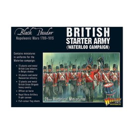 Black Powder Warlord Games, Napoleonic British Starter Army (Waterloo Campaign), Wargaming Miniatures