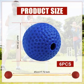 PEUTIER 6 Packs Ladder Ball Replacement, Ladder Ball Ladder Ball Throwing Game Ladder Ball Throwing Ball Tournament Style Ladder Golf Balls Accessories for Sports Game Throwing Game (Red and Blue)