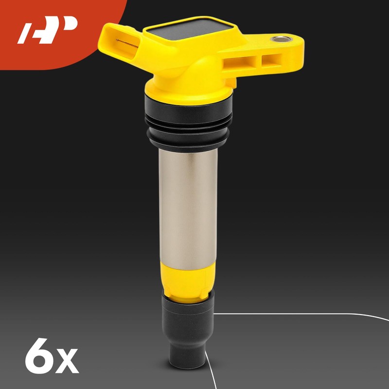 A-Premium Yellow Set of 12 Ignition Coil Pack and Iridium