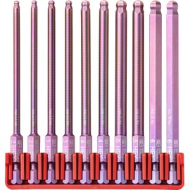 PB Swiss Tools Full BitBlock PB E6L.715 with 10 Long E6 1/4" PrecisionBits | 100% Swiss Made | Bits can be pushed out sideways or upwards