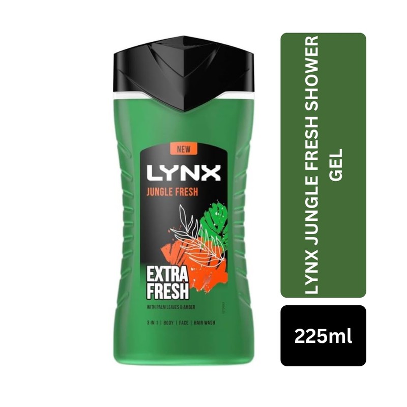 Jungle Fresh 3-in-1 Body, Face & Hair Wash Shower Gel,