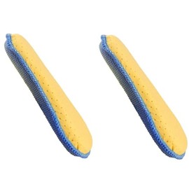 cyclingcolors 2 x Foam Applicator Pad for Cars Microfibre Application Sponge Polishing Sponge Polishes Waxing Plastic Care Products 170 x 100 mm