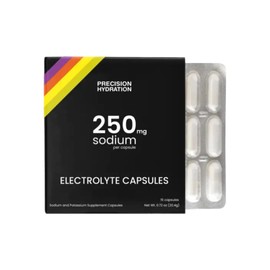 Precision Hydration Electrolyte Capsules - 15 Blister Packed (Waterproof) / Salt Capsules - Combat Cramp - No Artificial Ingredients, Digestion-Friendly Formula - Gluten Free,Vegan Friendly (1-Pack)
