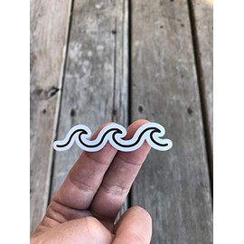 Waves Sticker, Laptop Sticker, Water Bottle Sticker, Phone Sticker, Window Sticker, Ocean Sticker, Lake Sticker