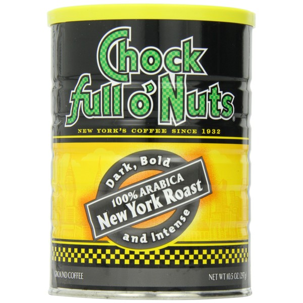 Chock Full o'Nuts Coffee, New York Roast Ground, 10.5 Ounce