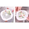 Kitchen 2 pcs Bathroom Kitchen Waste Sink Strainer Hair Filter