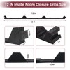 12 in Inside Classic Ribbed Profile Foam Closure Strip for