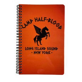 Fandom Emporium Percy Jackson And The Olympians Camp Half-Blood Half Blood Notepad Journal Decal Sticker Button Bookmark Writing Drawing Stationery Set - Journal