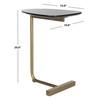 Safavieh Home Kaiya Black and Gold C Table