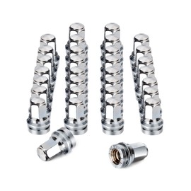 32Pcs Ford F250 F350 Lug Nuts Replacement - M14x1.5 21mm Hex Chrome One-Piece Design, Fits OEM(Stock) Wheel Nuts | OEM No. HCPZ-1012-A & HCPZ-1012-B