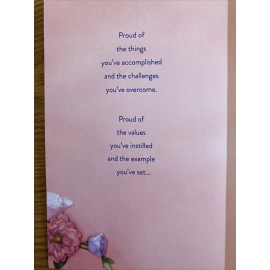 American Greetings Heartfelt Mother's Day Card.  American Greetings Retails $3.89