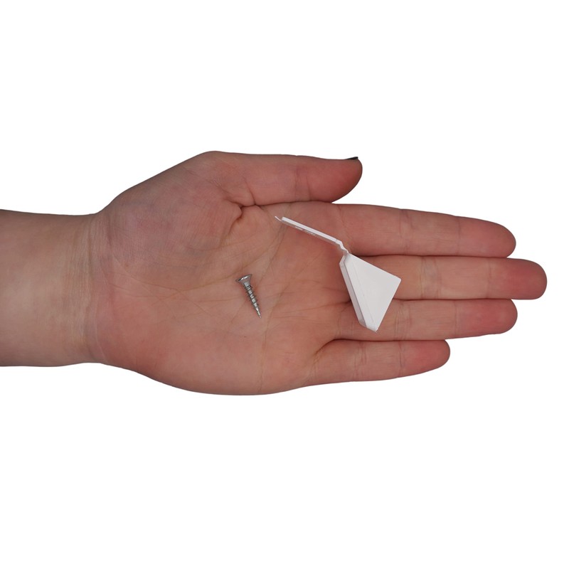 (Pack of 100) White Shelf Brackets Shelf Bracket 20 x